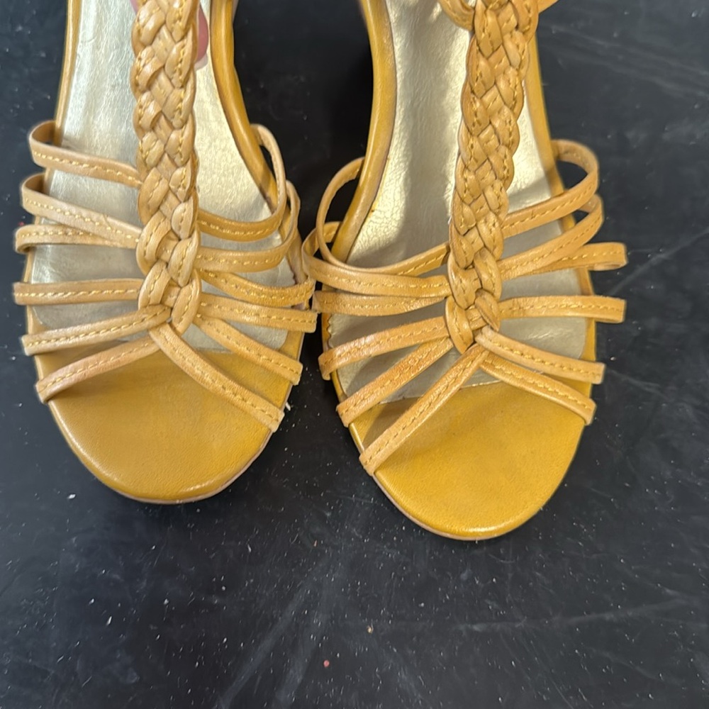 Seychelles vintage yellow wedge - Picture 9 of 9